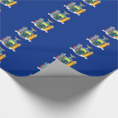 Bannerpatroon van New York Cadeaupapier (Hoek)