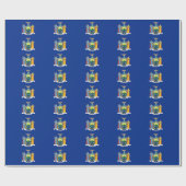 Bannerpatroon van New York Cadeaupapier (Vlak)