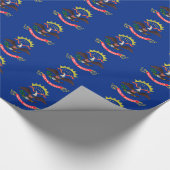 Bannerpatroon van North Dakota Cadeaupapier (Hoek)