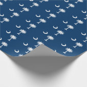Bannerpatroon van South Carolina Cadeaupapier (Hoek)
