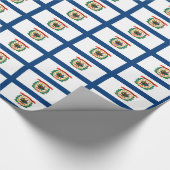 Bannerpatroon van West Virginia Cadeaupapier (Hoek)