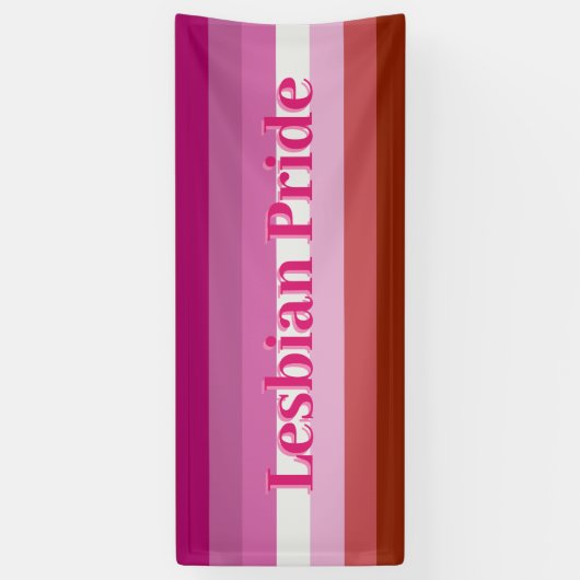 Banners binnen/buiten - Lesbische Pride Vlag (Verticaal)