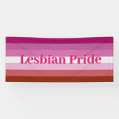 Banners binnen/buiten - Lesbische Pride Vlag (Horizontaal)