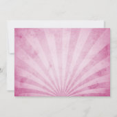 Banners en Ballonnen Roze Verjaardagsfeest Kaart (Achterkant)