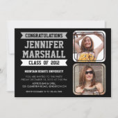 Banners en Photo Cutouts Afstudeerder Invitation - Kaart (Voorkant)