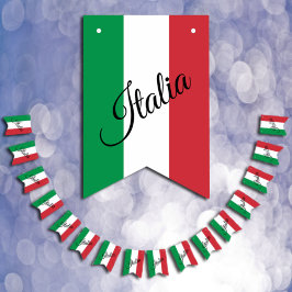 Banners Italië, Italiaanse vlag/bruiloft