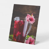 Banners > Tekens op het tafelblad Reclamebord Met Voetstuk (Voorkant)