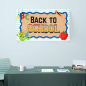 Banners Tekens School Evenement Poster Terug naar (Beurs)