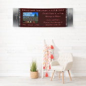 Banners van de Bourgogne en van de Zilver geperson (Insitu)