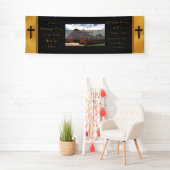 Banners van de zwarte en gouden Aangepaste Kerk, U (Insitu)