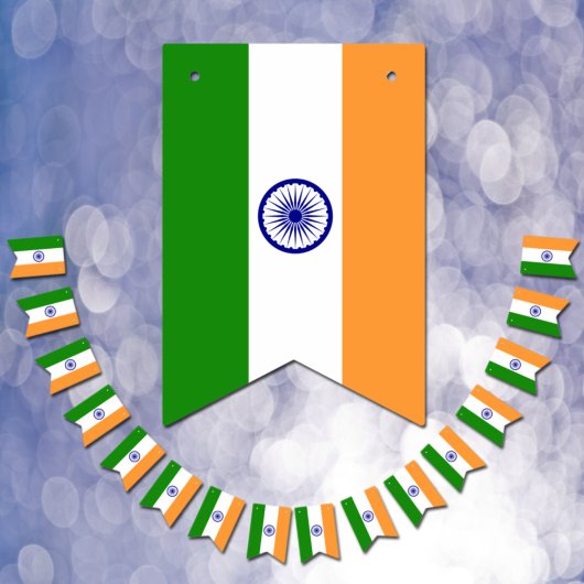 Banners van Indiase vlag en partij India
