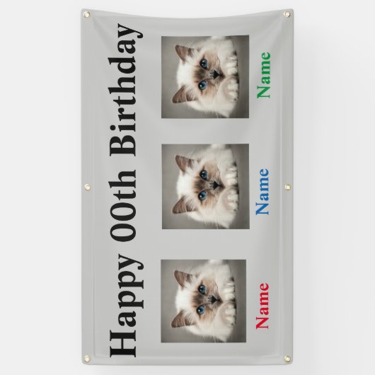 Banners voor vogels voor triplets (Verticaal)