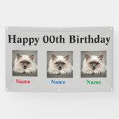 Banners voor vogels voor triplets (Horizontaal)