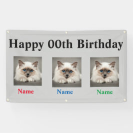 Banners voor vogels voor triplets