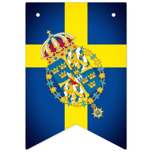 Banners Zweedse partij, Zweedse vlag/bruiloft (Eerste vlag)