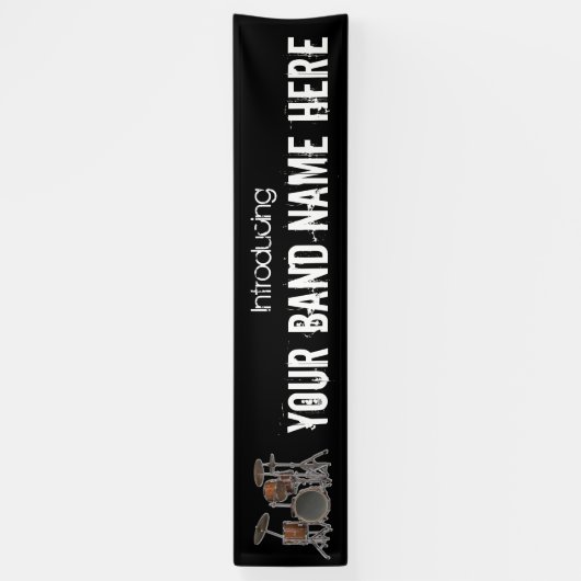  bannerteken voor muziekband spandoek (Verticaal)