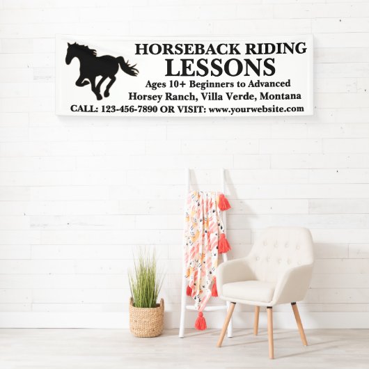 bannerteken voor  paardenlering spandoek (Insitu)