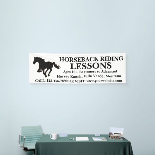 bannerteken voor  paardenlering spandoek (Beurs)