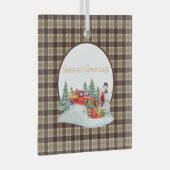 Bannockbane Original Scottish Tartan Glas Ornament (Voorkant Rechts)