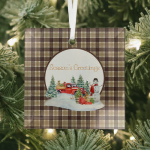 Bannockbane Original Scottish Tartan Glas Ornament