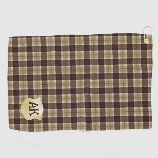 Bannockbane Original Scottish Tartan Golfhanddoek (Horizontaal)