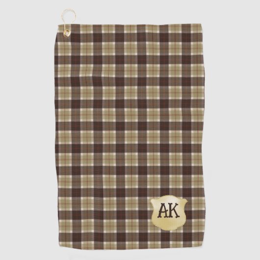 Bannockbane Original Scottish Tartan Golfhanddoek (Voorkant)