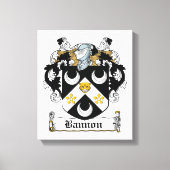 Bannon Family Crest Canvas Afdruk (Voorkant)