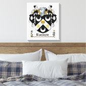 Bannon Family Crest Canvas Afdruk (Insitu (Slaapkamer))