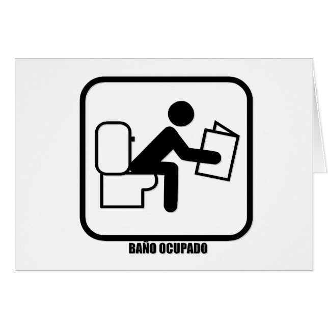 Baño Ocupado (Voorkant Horizontaal)