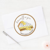 Banoffee Banana Toffee gebakken door zelfgemaakt Ronde Sticker (Envelop)