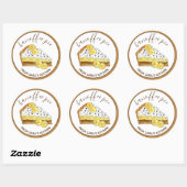 Banoffee Banana Toffee gebakken door zelfgemaakt Ronde Sticker (Vel)