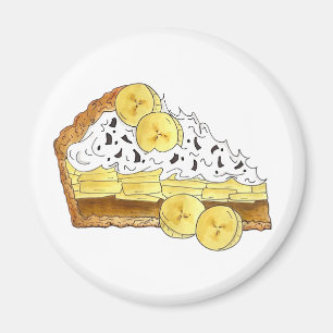 Banoffee Banana Toffee Pie Slice UK Brits eten Magneet