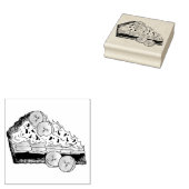 Banoffee Banana Toffee Pie Slice UK Brits eten Rubberstempel (Gestempeld)