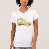Banoffee Banana Toffee Pie Slice UK Brits eten T-shirt (Voorkant)