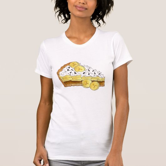 Banoffee Banana Toffee Pie Slice UK Brits eten T-shirt (Voorkant)