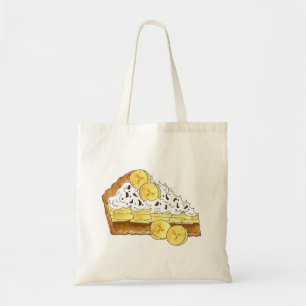 Banoffee Banana Toffee Pie Slice UK Brits eten Tote Bag