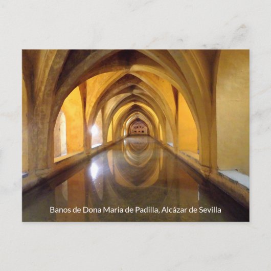 Banos de Dona Maria de Padilla, Schloss Sevilla Briefkaart (Voorkant)