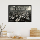 Banquet Chicago Foto 1908 Poster (Keuken)