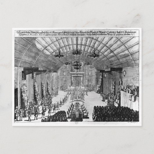 Banquet in de Romerhal in Frankfurt am Main Briefkaart (Voorkant)