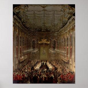Banquet in the Redoutensaal, Wenen, 1760 Poster