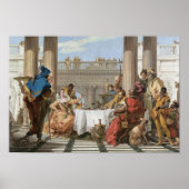 Banquet of Cleopatra - Giovanni Battista Tiepolo Poster (Voorkant)