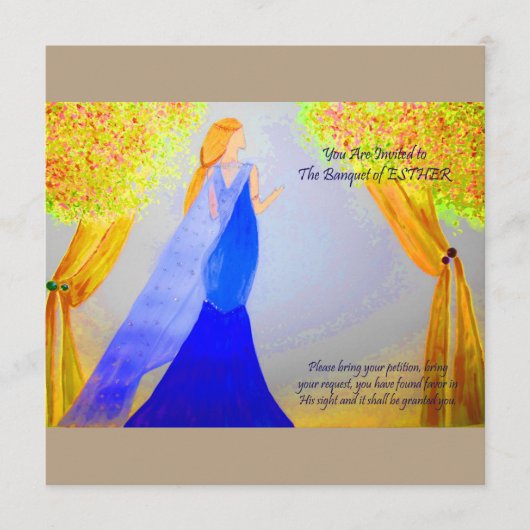 Banquet of Esther Menu (Voorkant)