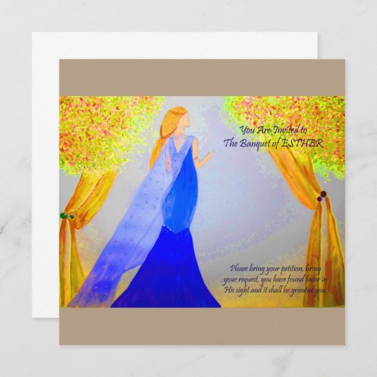 Banquet of Esther Menu (Voorkant / Achterkant)