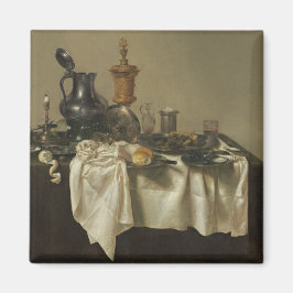Banquet Piece met Mince Pie door Willem Claesz Hed Magneet