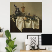 Banquet Piece met Mince Pie door Willem Claesz Hed Poster (Thuiskantoor)