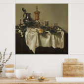 Banquet Piece met Mince Pie door Willem Claesz Hed Poster (Keuken)