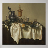 Banquet Piece met Mince Pie door Willem Claesz Hed Poster (Voorkant)