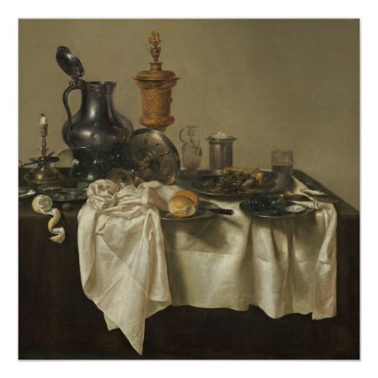 Banquet Piece met Mince Pie Willem Claesz Heda Poster (Voorkant)
