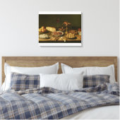 Banquet stilleven canvas afdruk (Insitu (Slaapkamer))