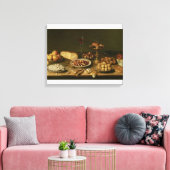Banquet stilleven canvas afdruk (Insitu (Woonkamer))